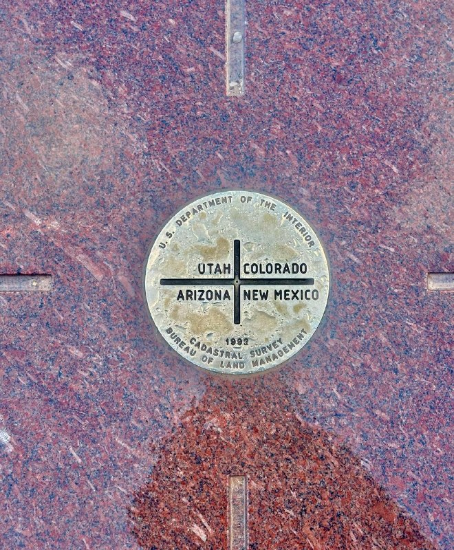 📍Four Corners Monument, AZ, 4 states/4 different juristiction all at once! Sounds like a great place to dump bodies.Fun fact: due to a small surveying error in the 1800s, the monument is about 1,800 feet (≈550 m) east of the theoretically correct intersection, but the surveyed point was legally adopted, so the monument is still the official meeting point of the four states. #life📍Four Corners Monument, AZ, 4 states/4 different juristiction all at once! Sounds like a great place to dump bodies.Fun fact: due to a small surveying error in the 1800s, the monument is about 1,800 feet (≈550 m) east of the theoretically correct intersection, but the surveyed point was legally adopted, so the monument is still the official meeting point of the four states. #life